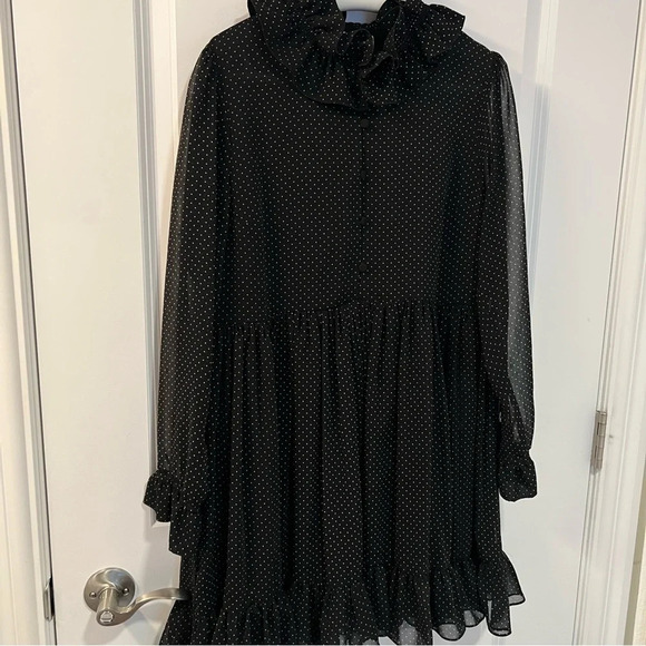 ZARA MICRO DOT MINI DRESS  SIZE S - Picture 5 of 11